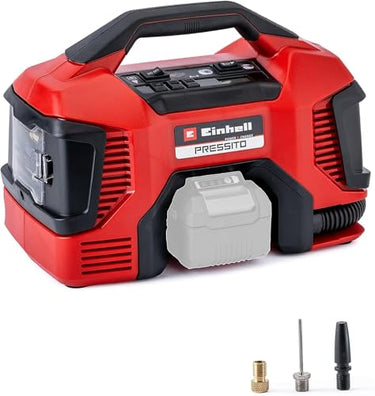 Einhell Hybrid-Kompressor PRESSITO Power X-Change (18 V, max. 11 bar, 31 cm Schlauchlänge, inkl. 3-tlg. Adapter-Set, ohne Akku) im Sale